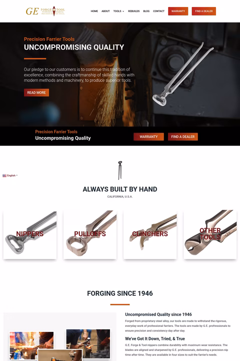 Ge-Forge-Tool Homepage 1440px
