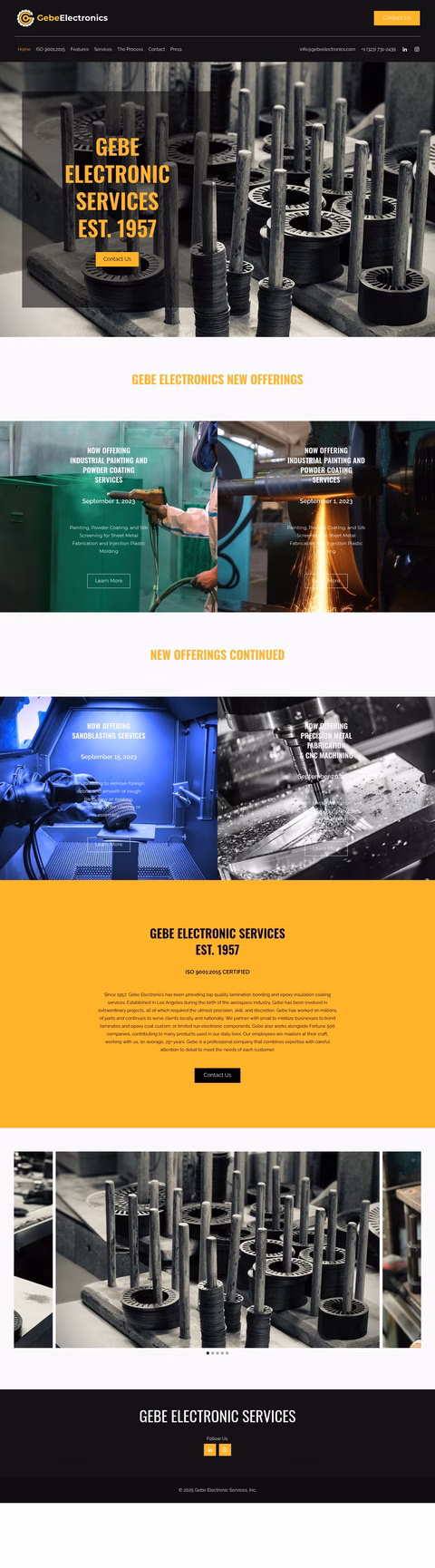 Gebe-Electronic-Services Homepage 1440px