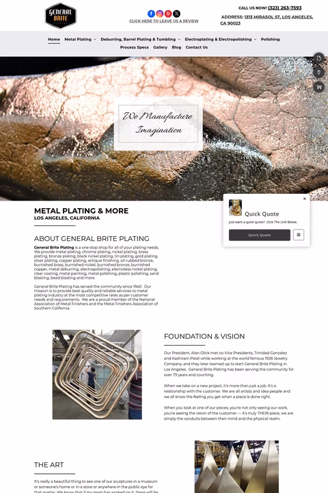 General-Brite-Plating Homepage 1440px