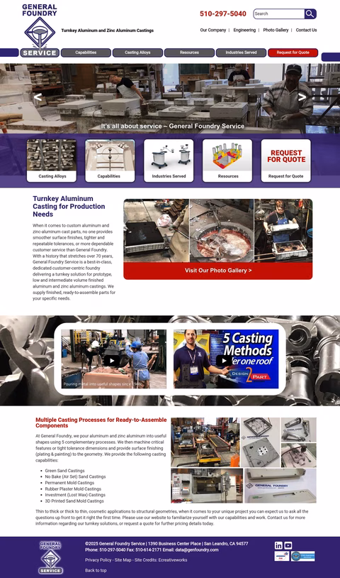 General-Foundry-Services Homepage 1440px