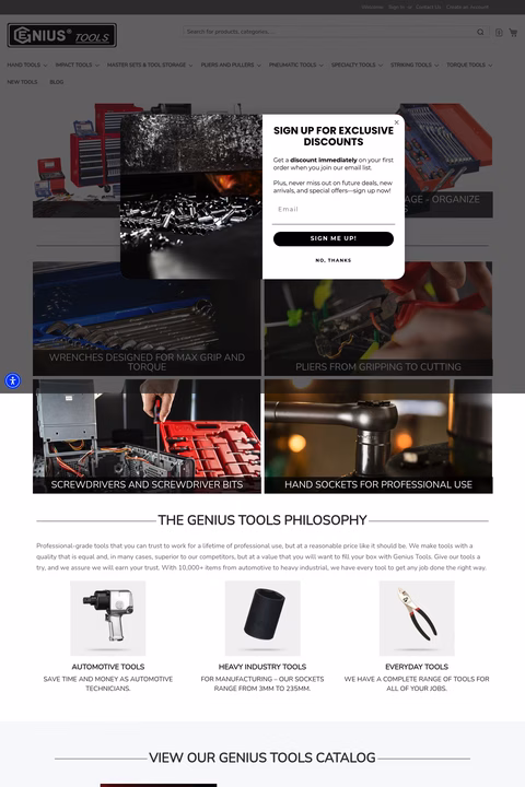 Genius-Tools Homepage 1440px