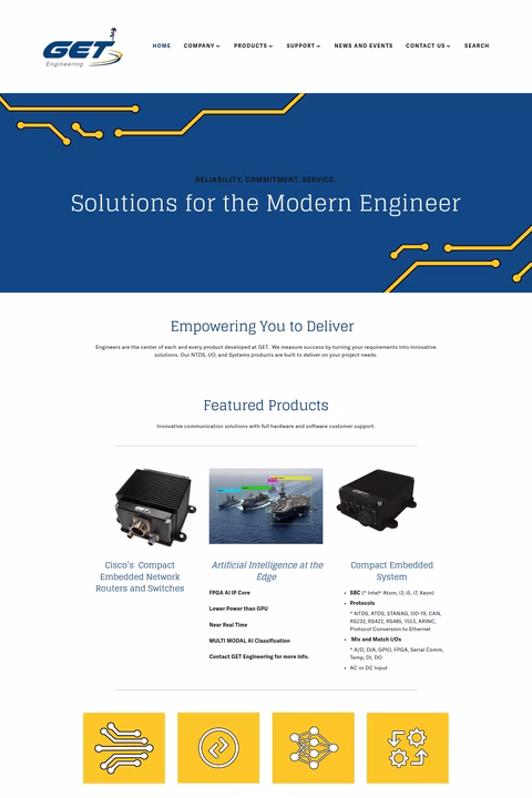 Get-Engineering Homepage 1440px