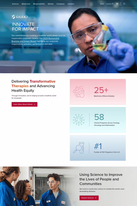 Gilead-Sciences Homepage 1440px