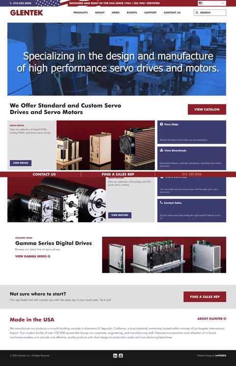 Glentek-Inc Homepage 1440px