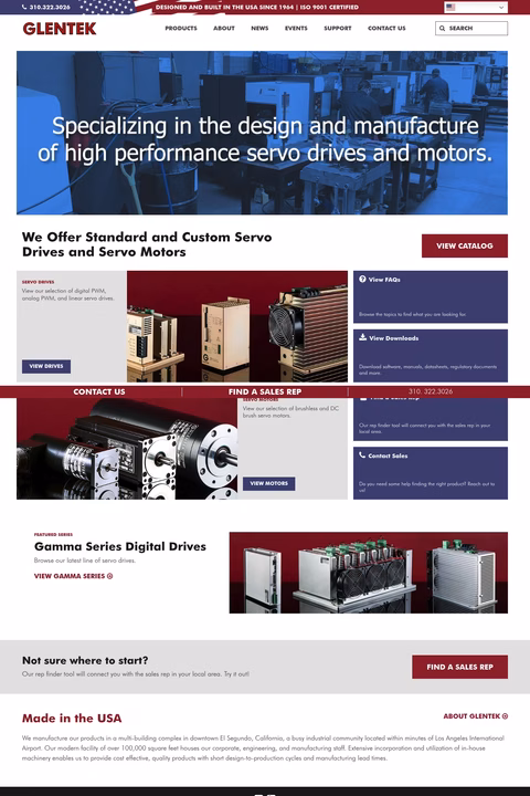 Glentek-Inc Homepage 1440px