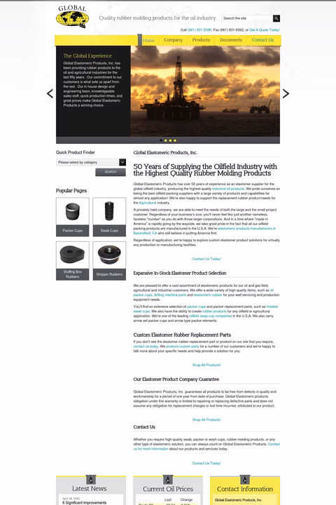 Global-Elastomeric-Products Homepage 1440px