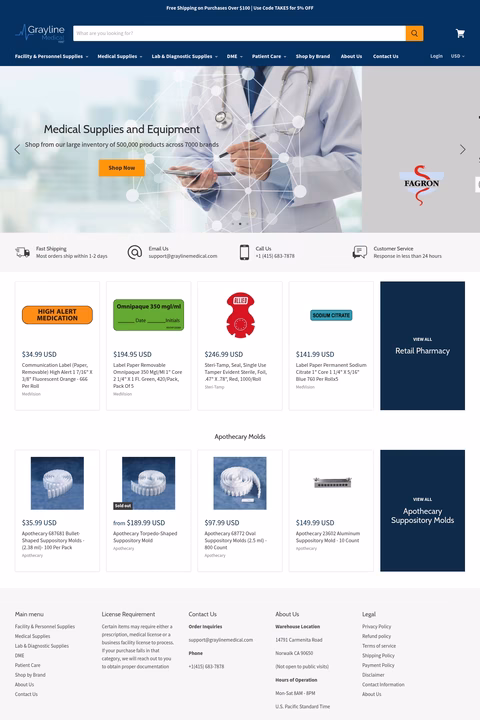 Grayline-Medical Homepage 1440px
