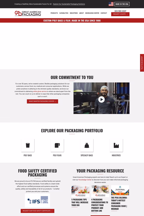 Great-American-Packaging Homepage 1440px