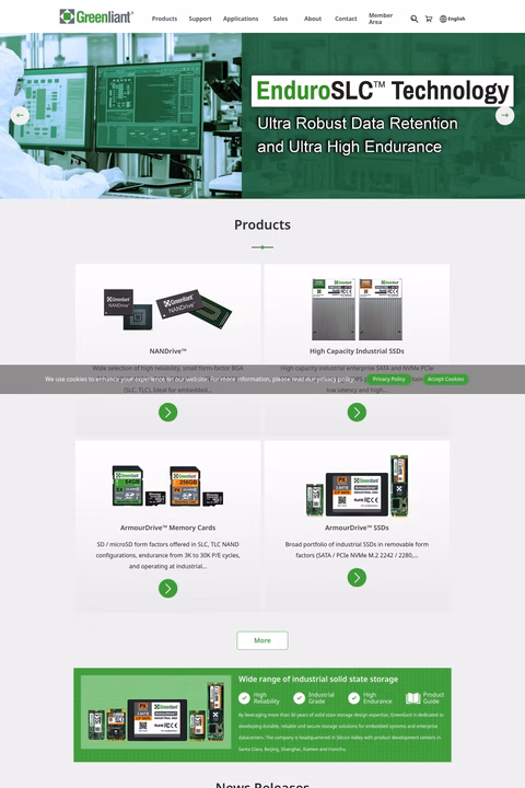 Greenliant-Systems Homepage 1440px