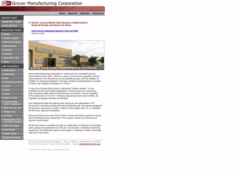 Grover-Manufacturing Homepage 1440px