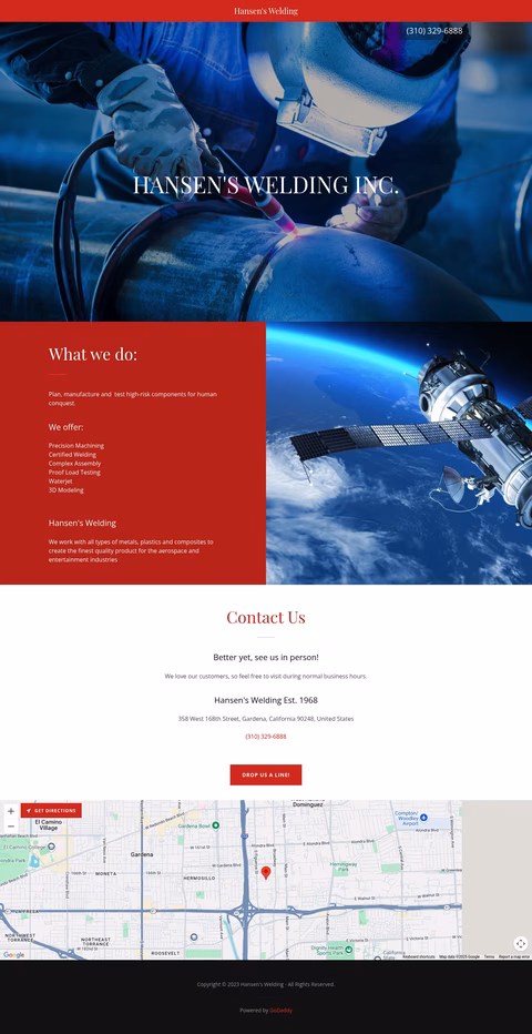 Hansens-Welding Homepage 1440px