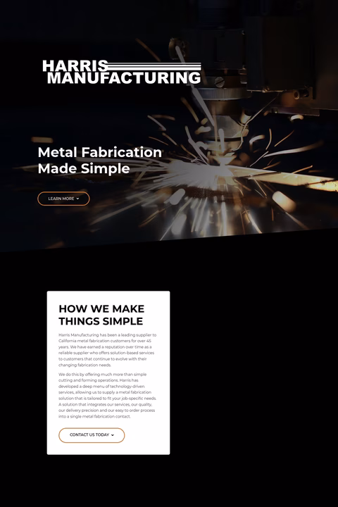 Harris-Manufacturing Homepage 1440px
