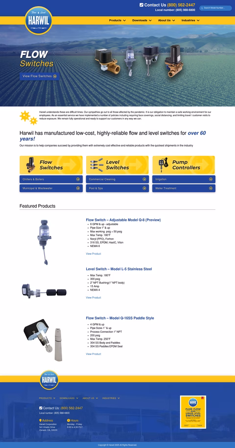 Harwil-Corporation Homepage 1440px