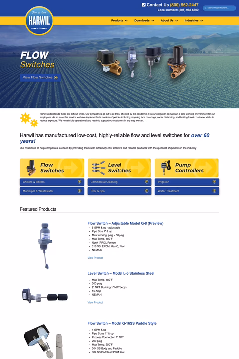 Harwil-Corporation Homepage 1440px