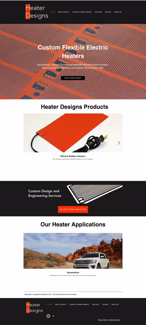 Heater-Designs Homepage 1440px