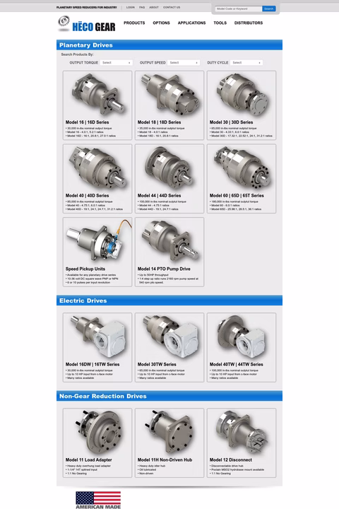 Heco-Gear Homepage 1440px