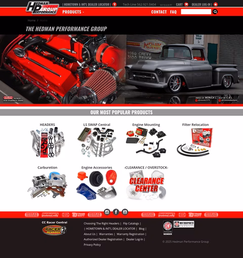 Hedman-Hedders Homepage 1440px