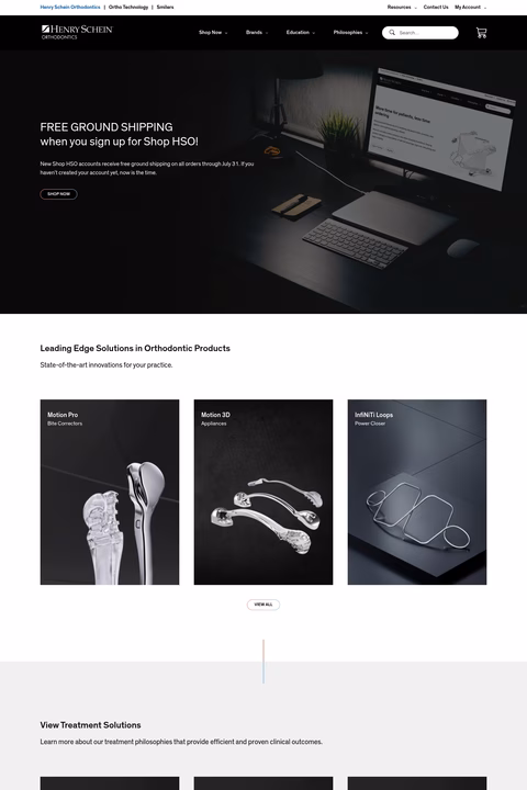 Henry-Schein-Orthodontics Homepage 1440px
