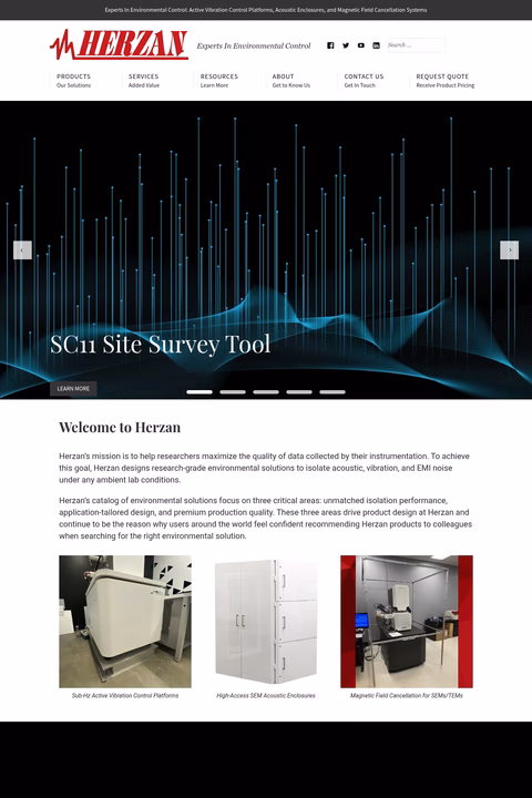 Herzan-Industries Homepage 1440px