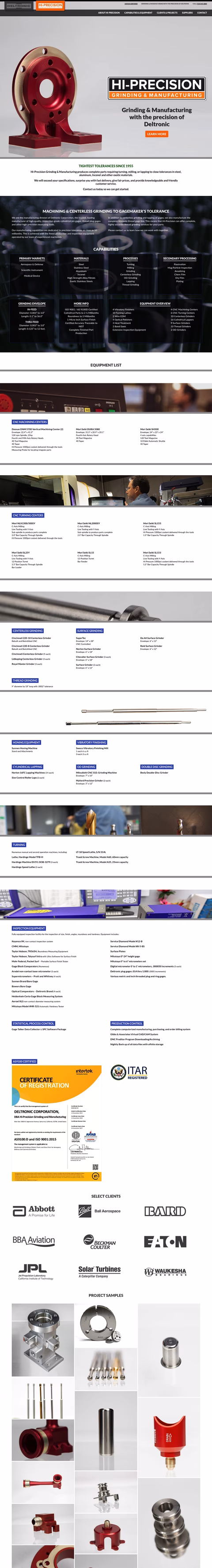 Hi-Precision-Grinding-Manufacturing Homepage 1440px