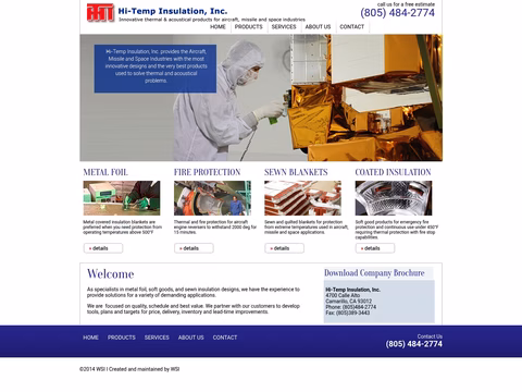 Hi-Temp-Insulation Homepage 1440px