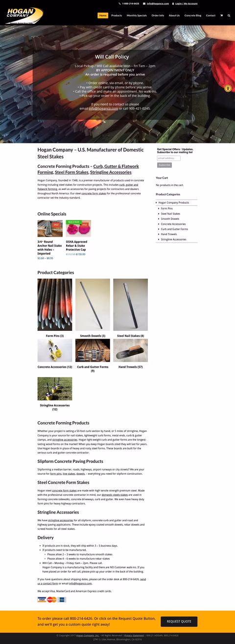 Hogan-Company Homepage 1440px