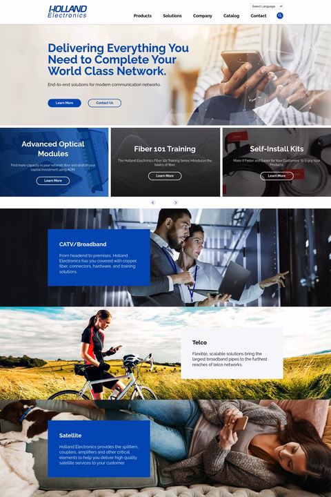 Holland-Electronics Homepage 1440px