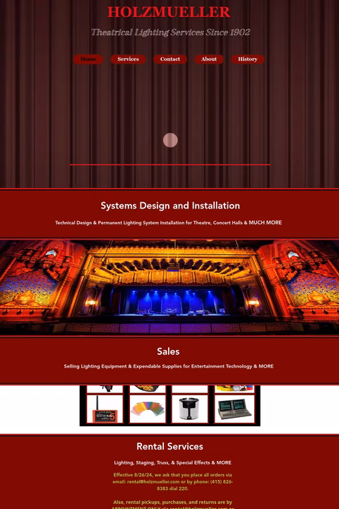 Holzmueller-Productions Homepage 1440px