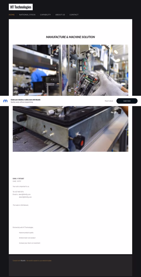 Ht-Technologies Homepage 1440px