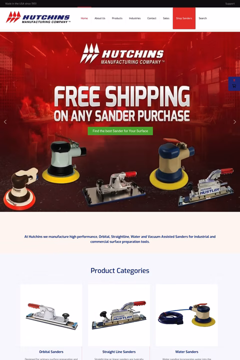 Hutchins-Manufacturing-Company Homepage 1440px