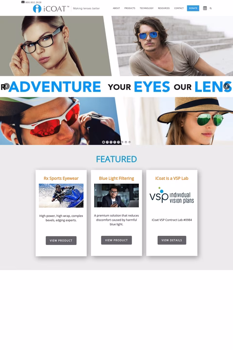 Icoat-Company Homepage 1440px