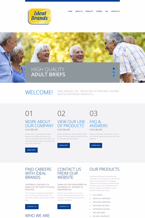 Ideal-Brands Homepage 1440px