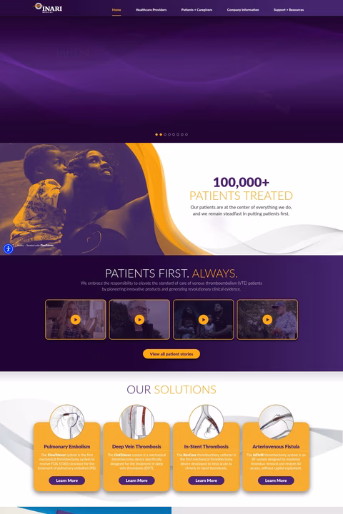 Inari-Medical Homepage 1440px