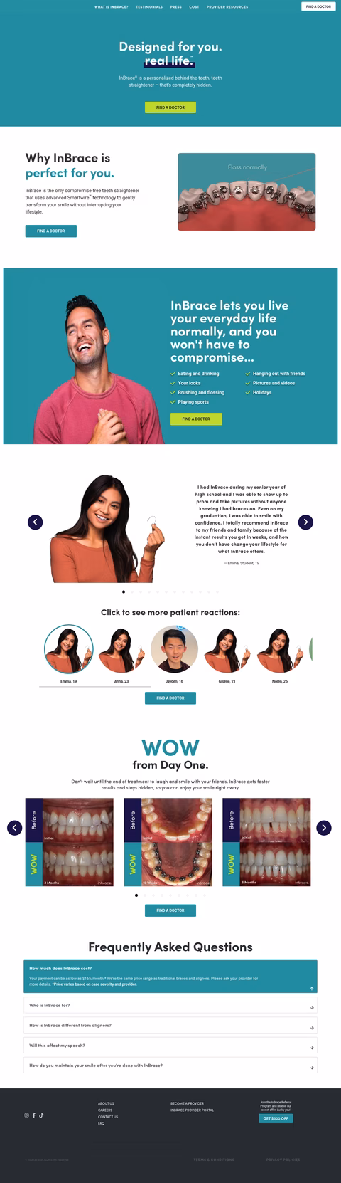 Inbrace Homepage 1440px