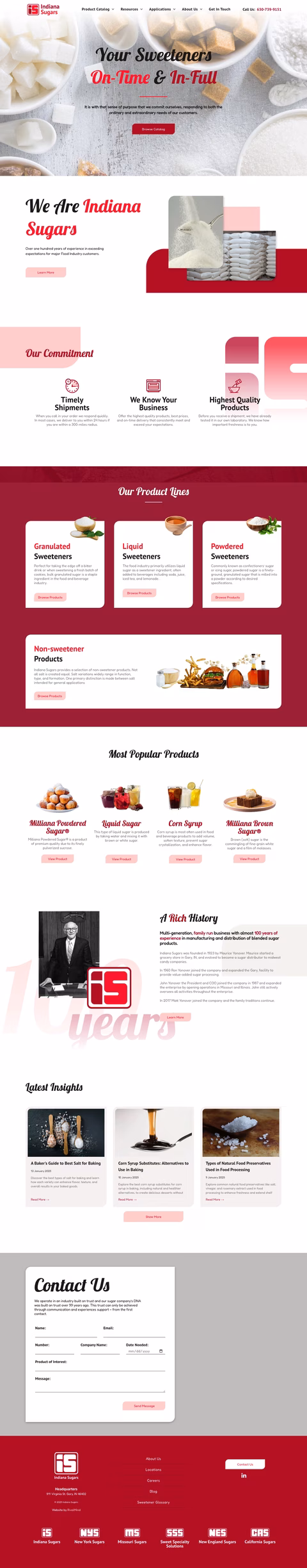 Indiana-Sugars Homepage 1440px