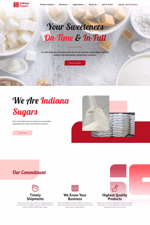 Indiana-Sugars Homepage 1440px