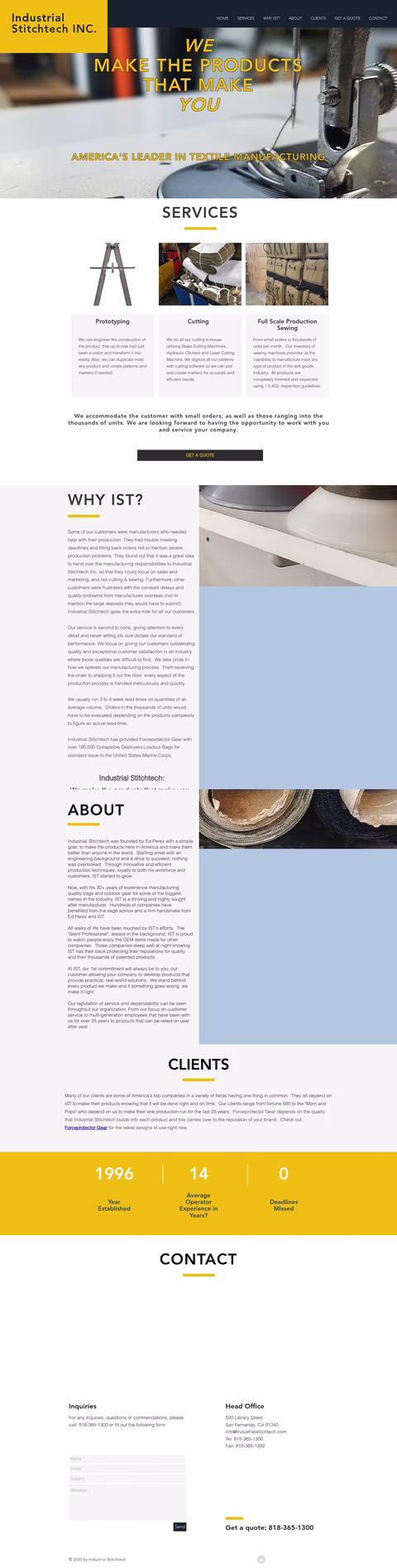 Industrial-Stitchtech Homepage 1440px