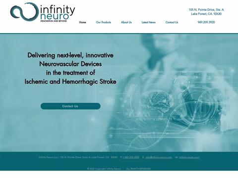 Infinity-Neuro Homepage 1440px
