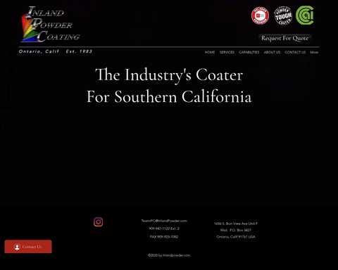 Inland-Powder-Coating Homepage 1440px