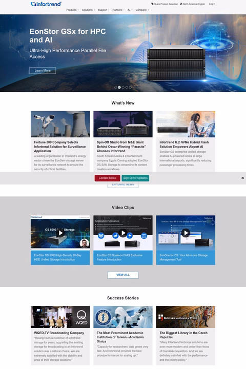 Infortrend-Corporation Us/Home 1440px