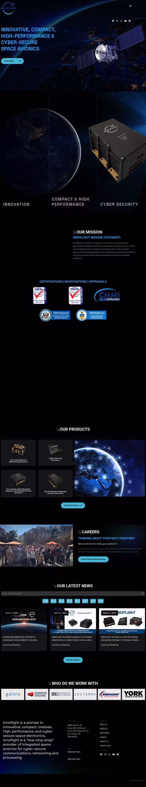 Innoflight Homepage 1440px