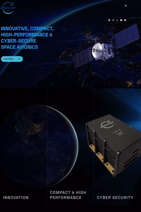 Innoflight Homepage 1440px