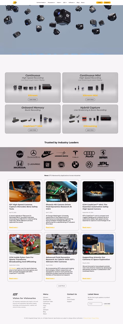 Integrated-Design-Tools-Inc Homepage 1440px