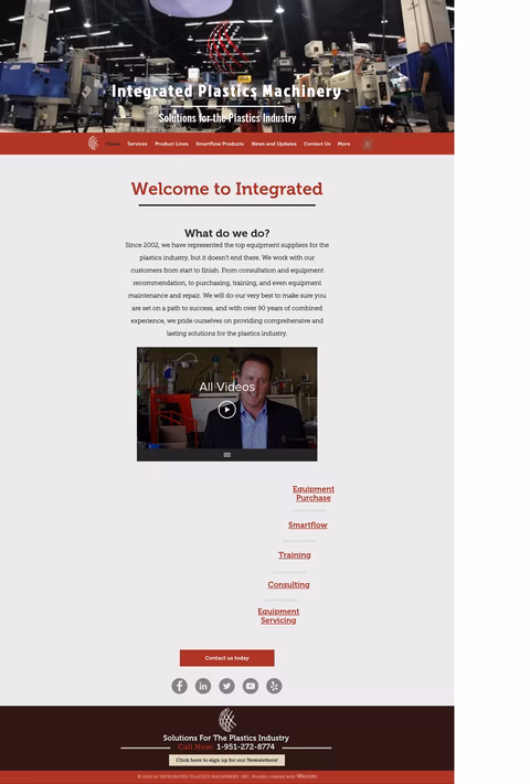 Integrated-Plastics-Machinery Homepage 1440px