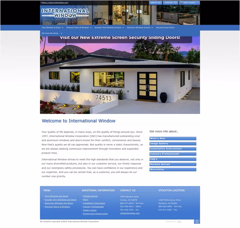 International-Window-Corporation Homepage 1440px