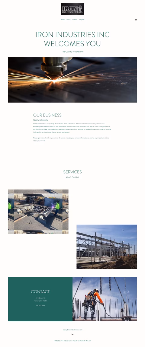 Iron-Industries Homepage 1440px