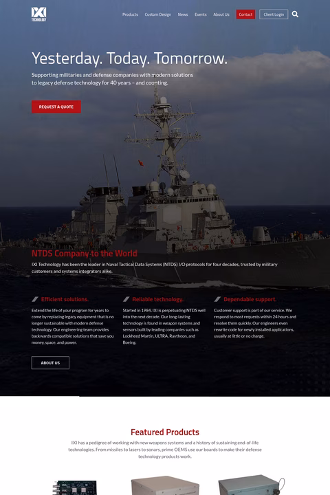 Ixi-Technology Homepage 1440px