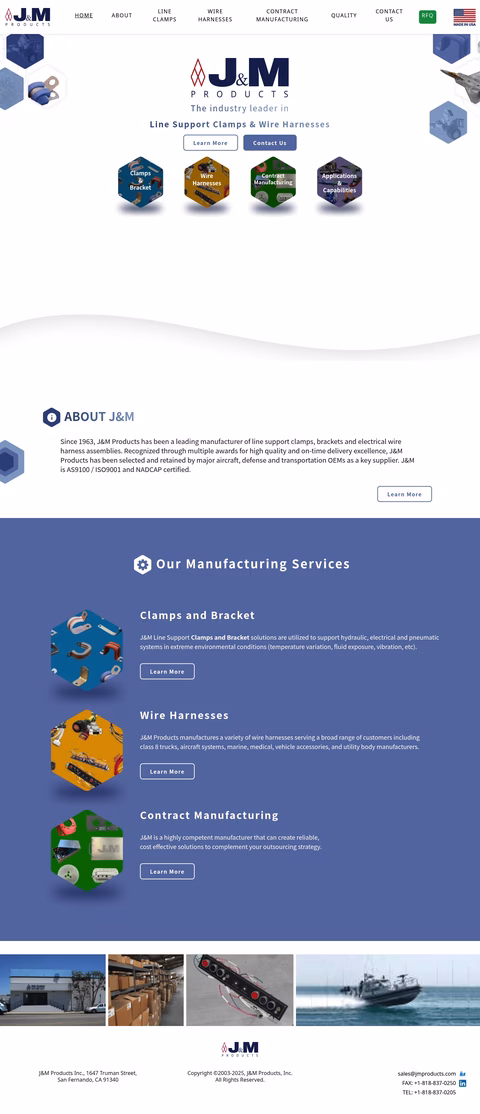 J-M-Products Homepage 1440px