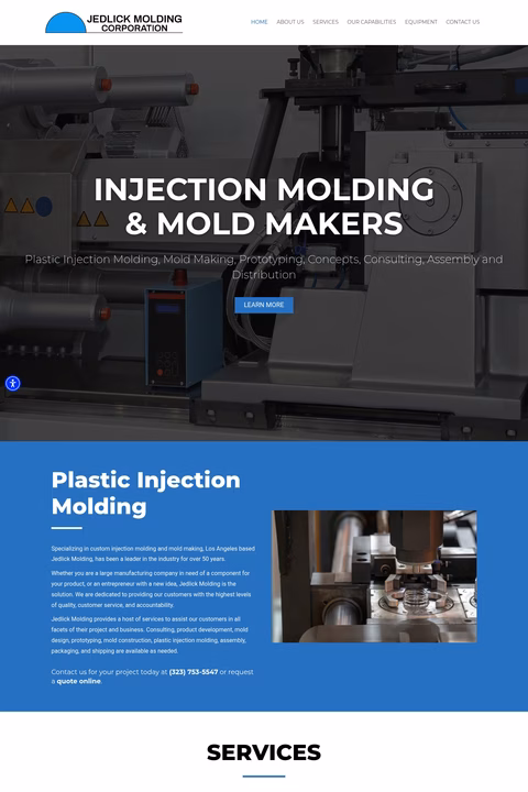 Jedlick-Molding Homepage 1440px
