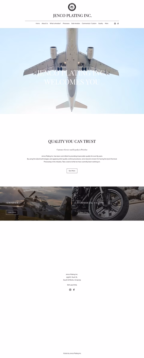 Jenco-Plating-Inc Homepage 1440px